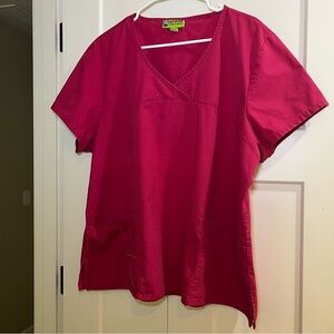 Crocs Medical Apparel Scrub Top Pink Size XXL